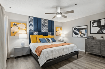 Renovated, white cabinets, quartz countertops, hard surface floors throughout